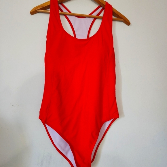 Nicole Miller Red Swimsuit size Large - Picture 2 of 7